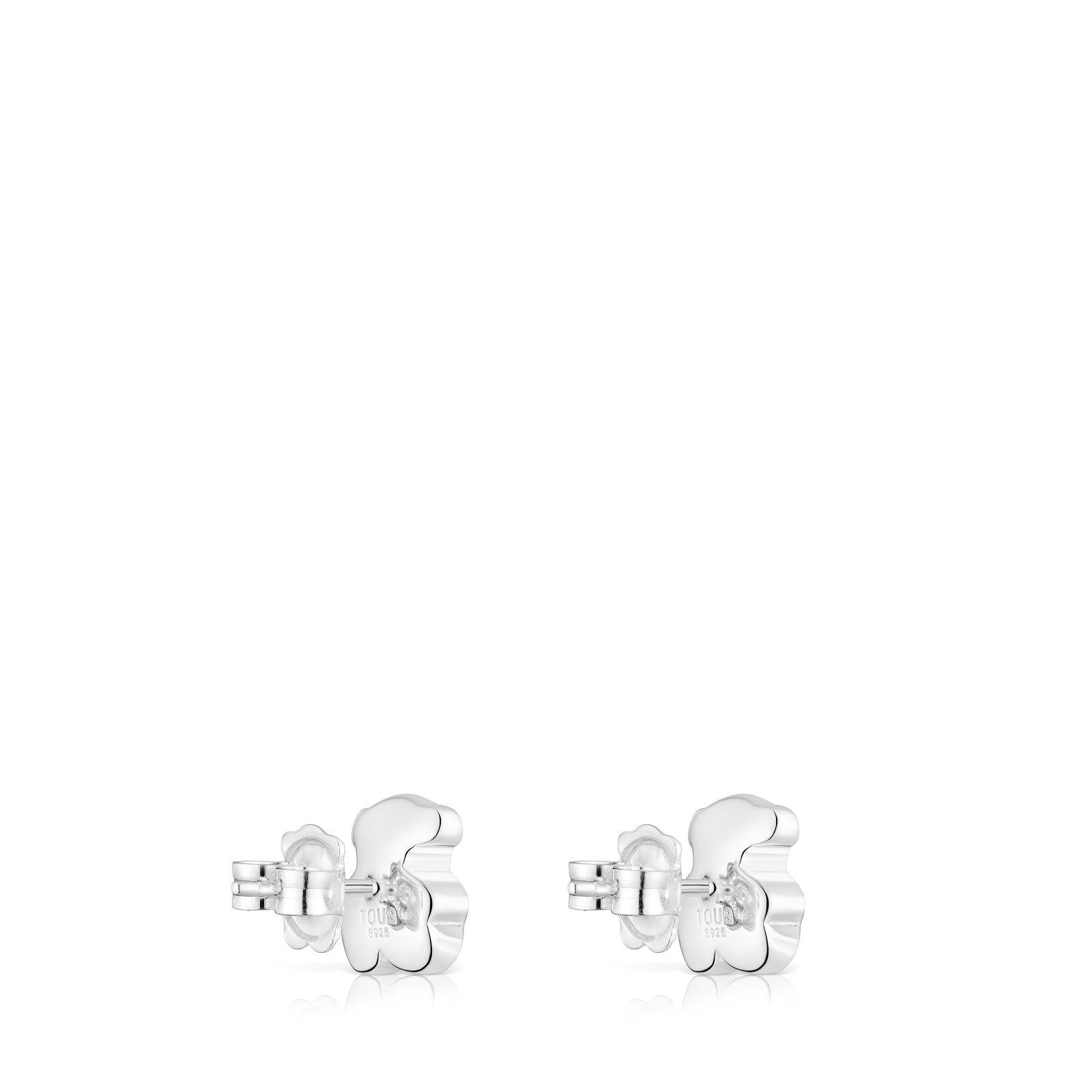 Pendientes de plata oso Bold Motif