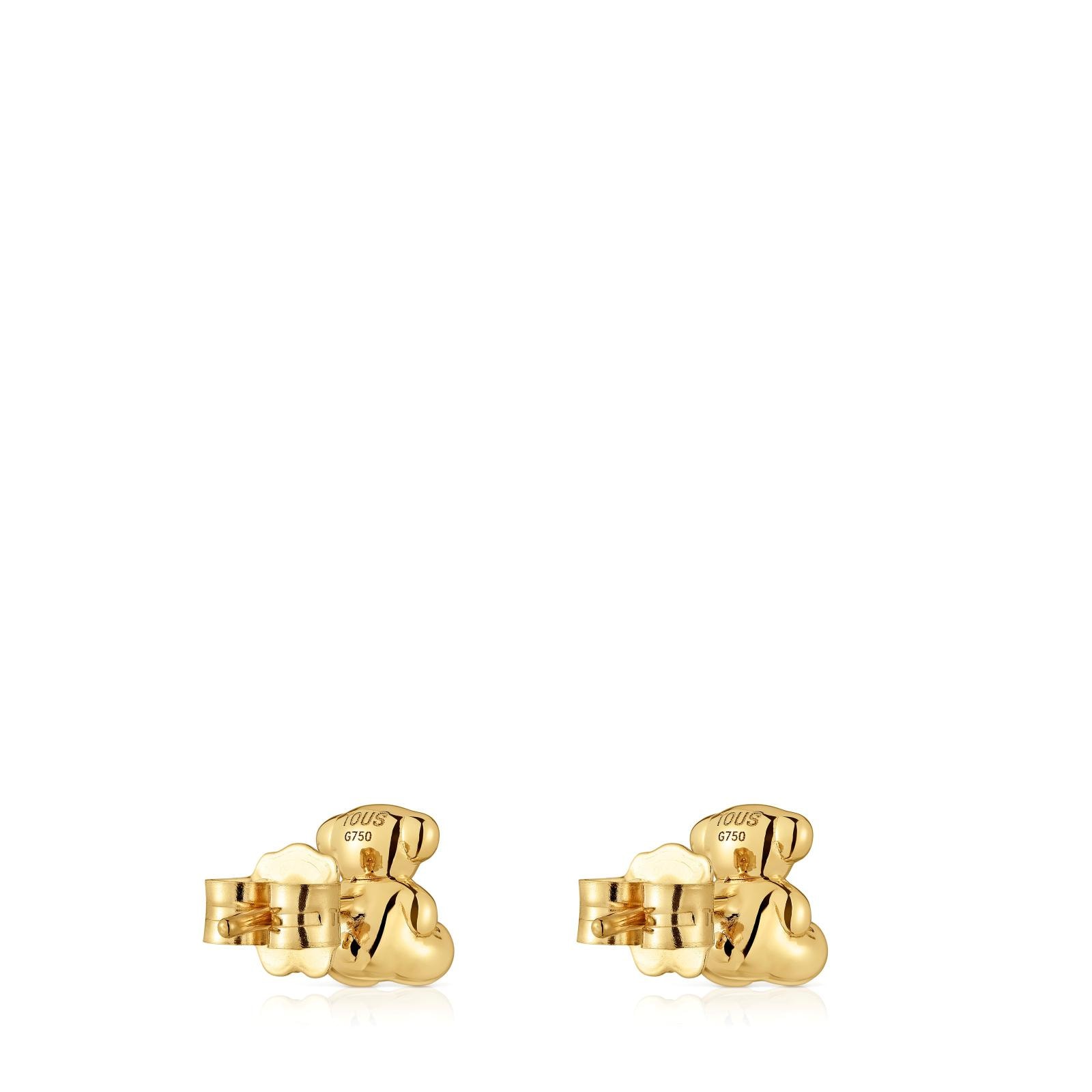 Pendientes de oro oso Bold Bear