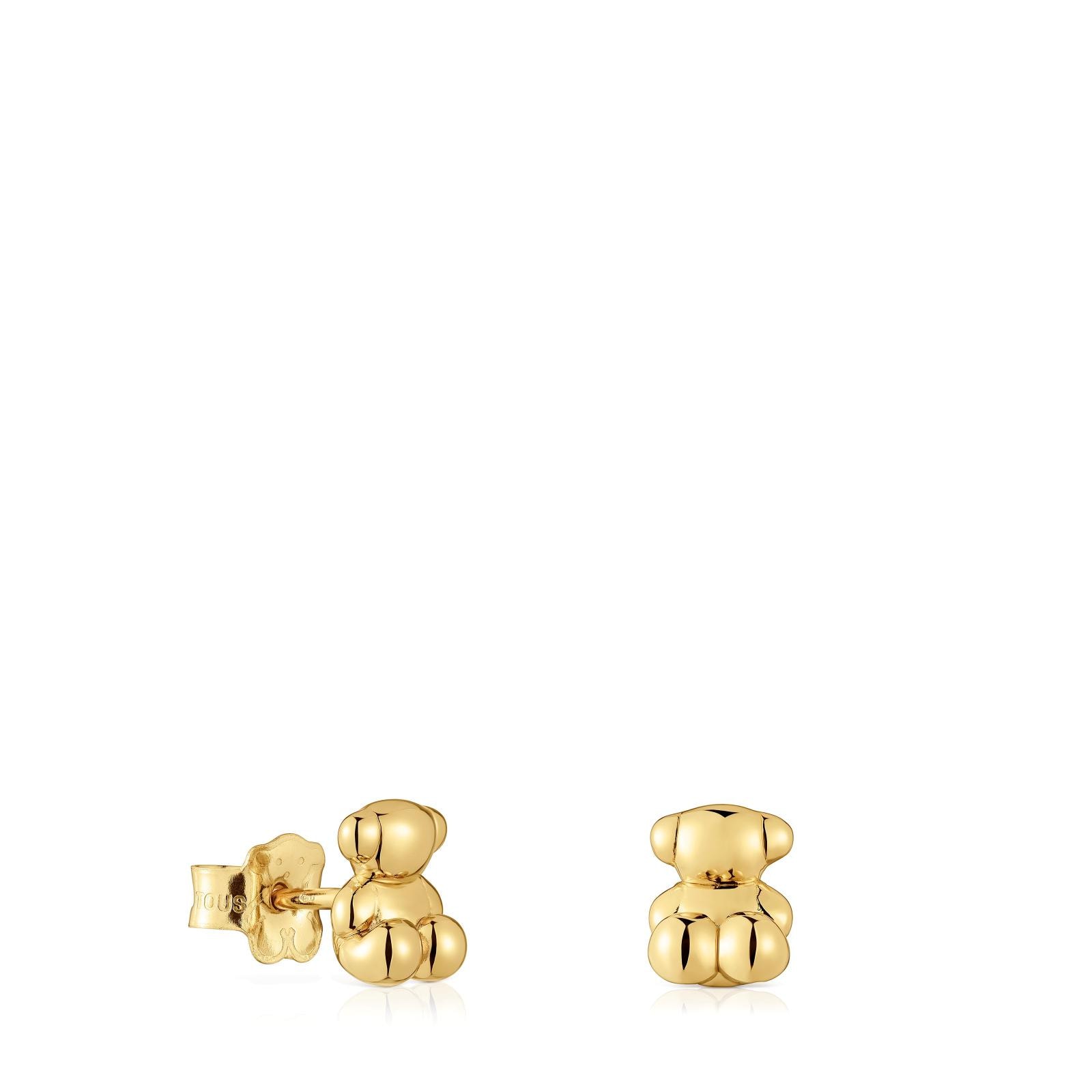 Pendientes de oro oso Bold Bear