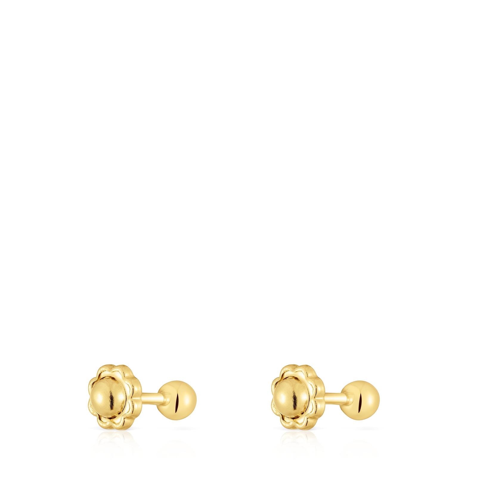 Pendientes de oro 3 mm Basics