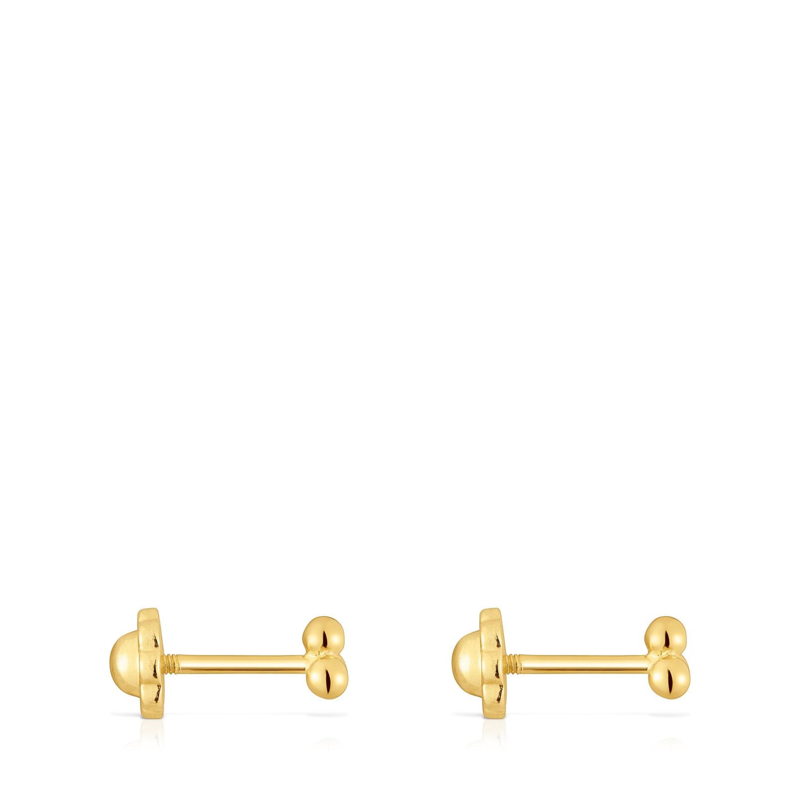 Pendientes de oro motivos 4 mm Basics