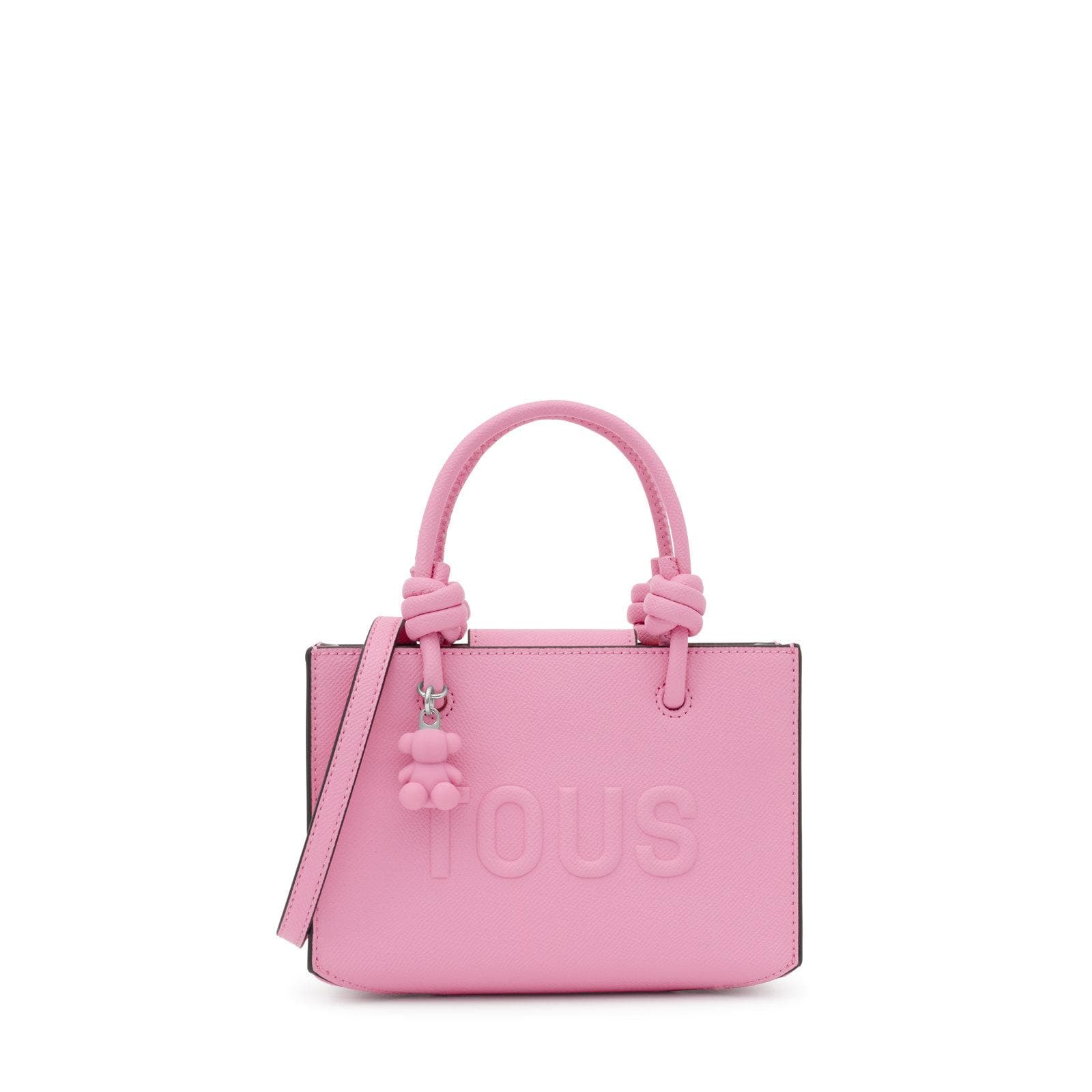 Mini bolso horizontal TOUS La Rue New piel sintética en color rosa