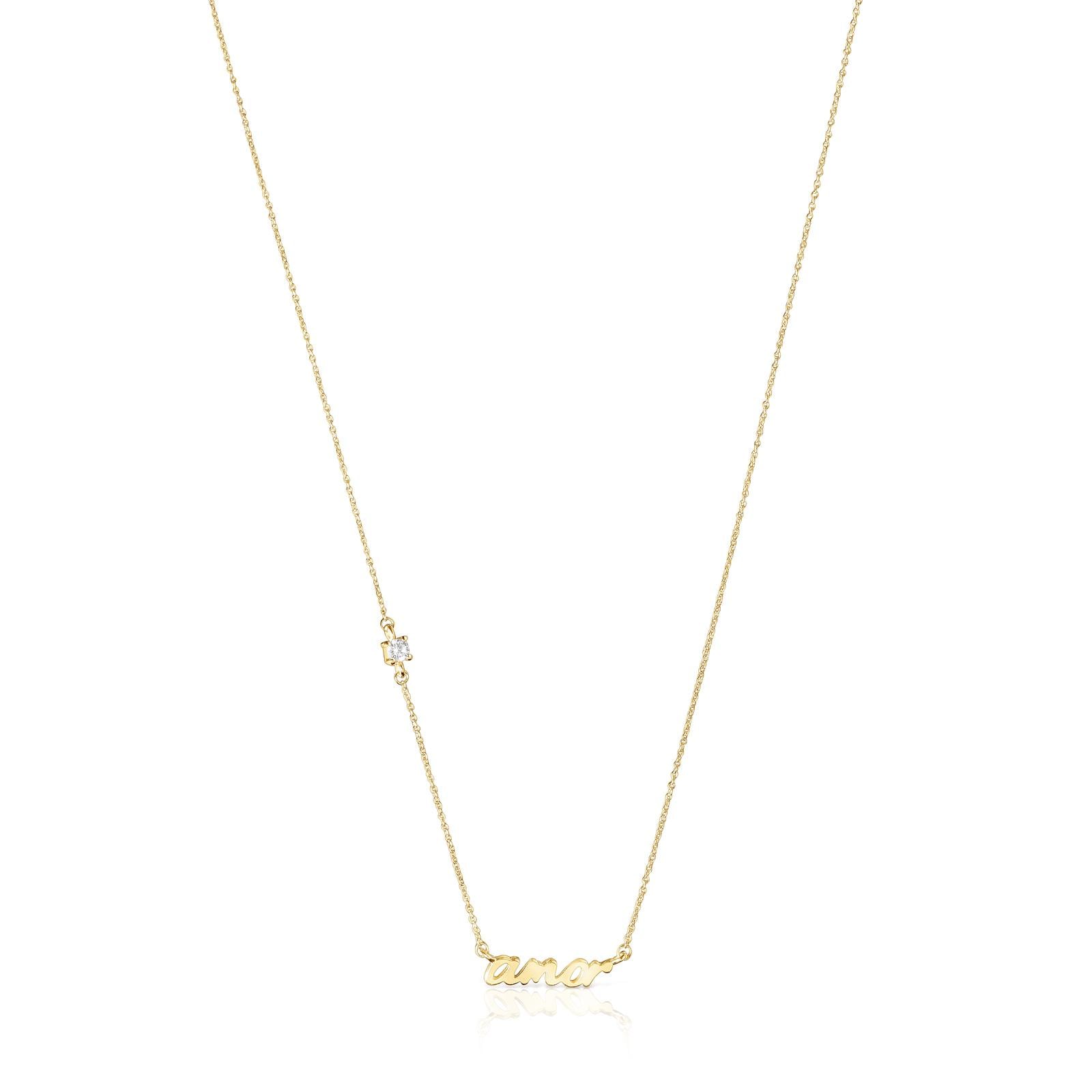 Collar Amor de oro y diamante Crossword