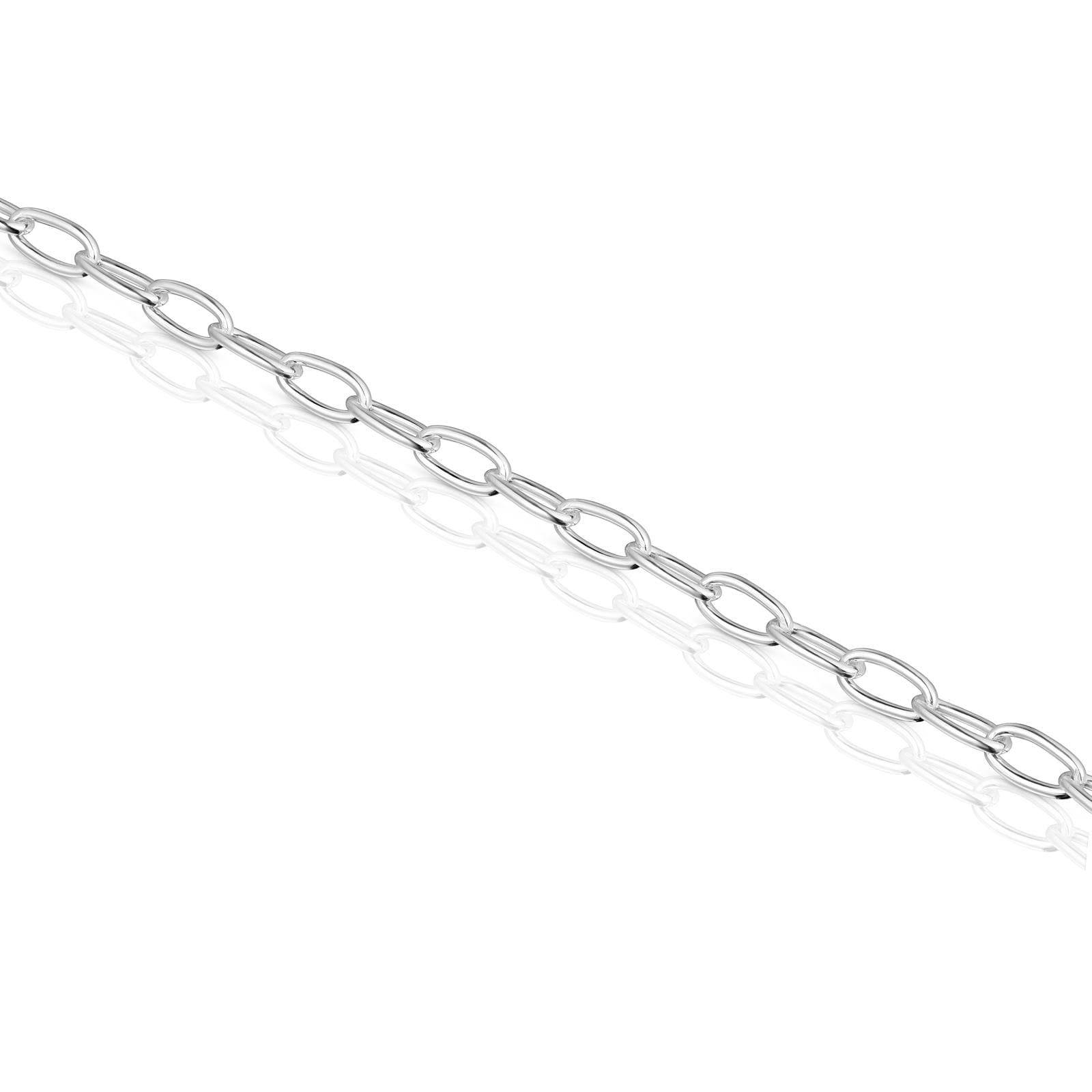 Pulsera cadena de plata Hold Oval