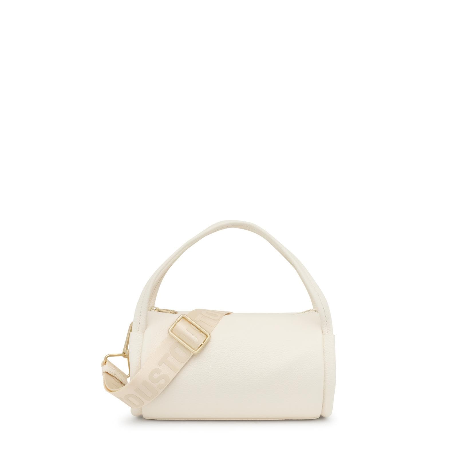 Bolso Duffle pequeño de piel beige TOUS Miranda