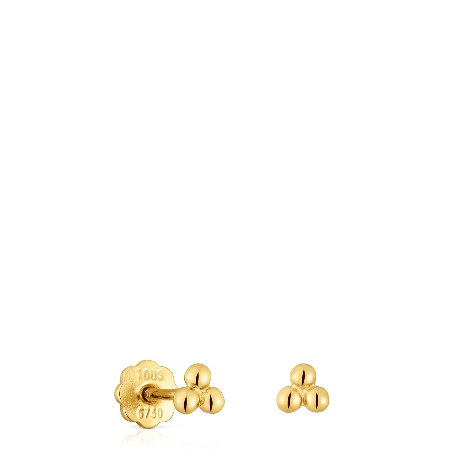 Pendientes de oro motivos 4 mm Basics