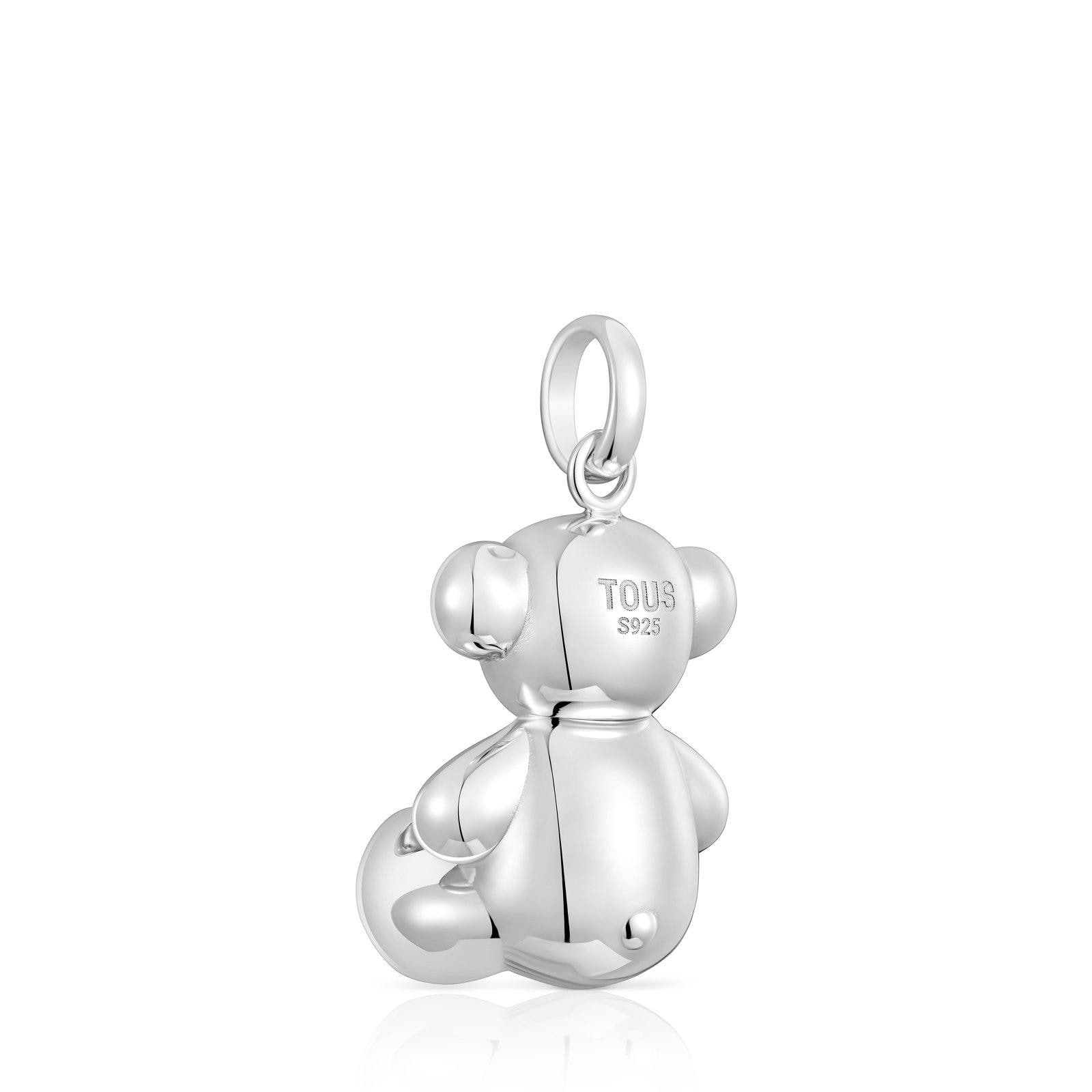 Colgante oso grande de plata Bold Bear