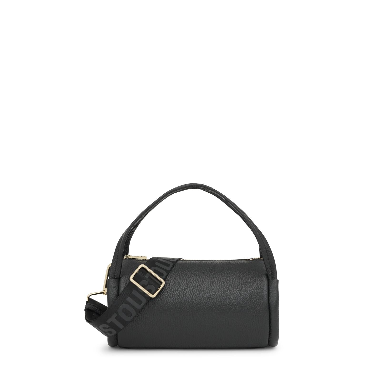 Bolso Duffle pequeño de piel negra TOUS Miranda