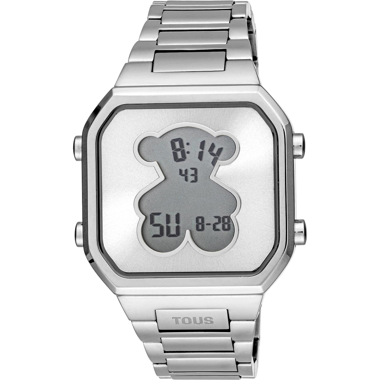 Reloj digital con brazalete de acero SS D-BEAR