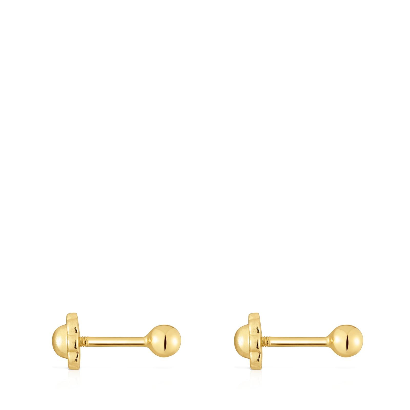 Pendientes de oro 3 mm Basics