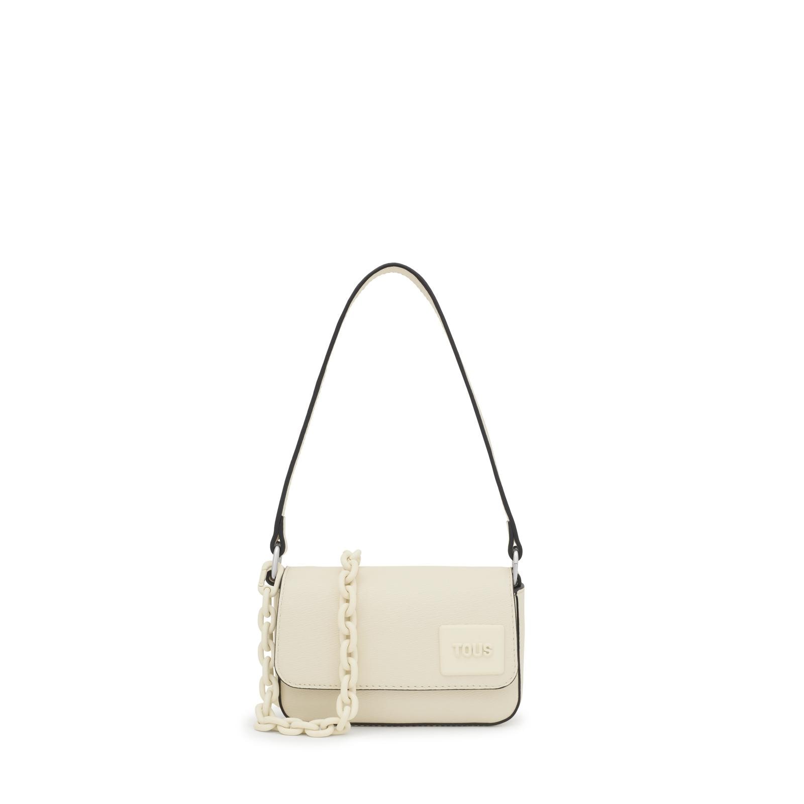 Mini bolso de hombro beige TOUS Amanda