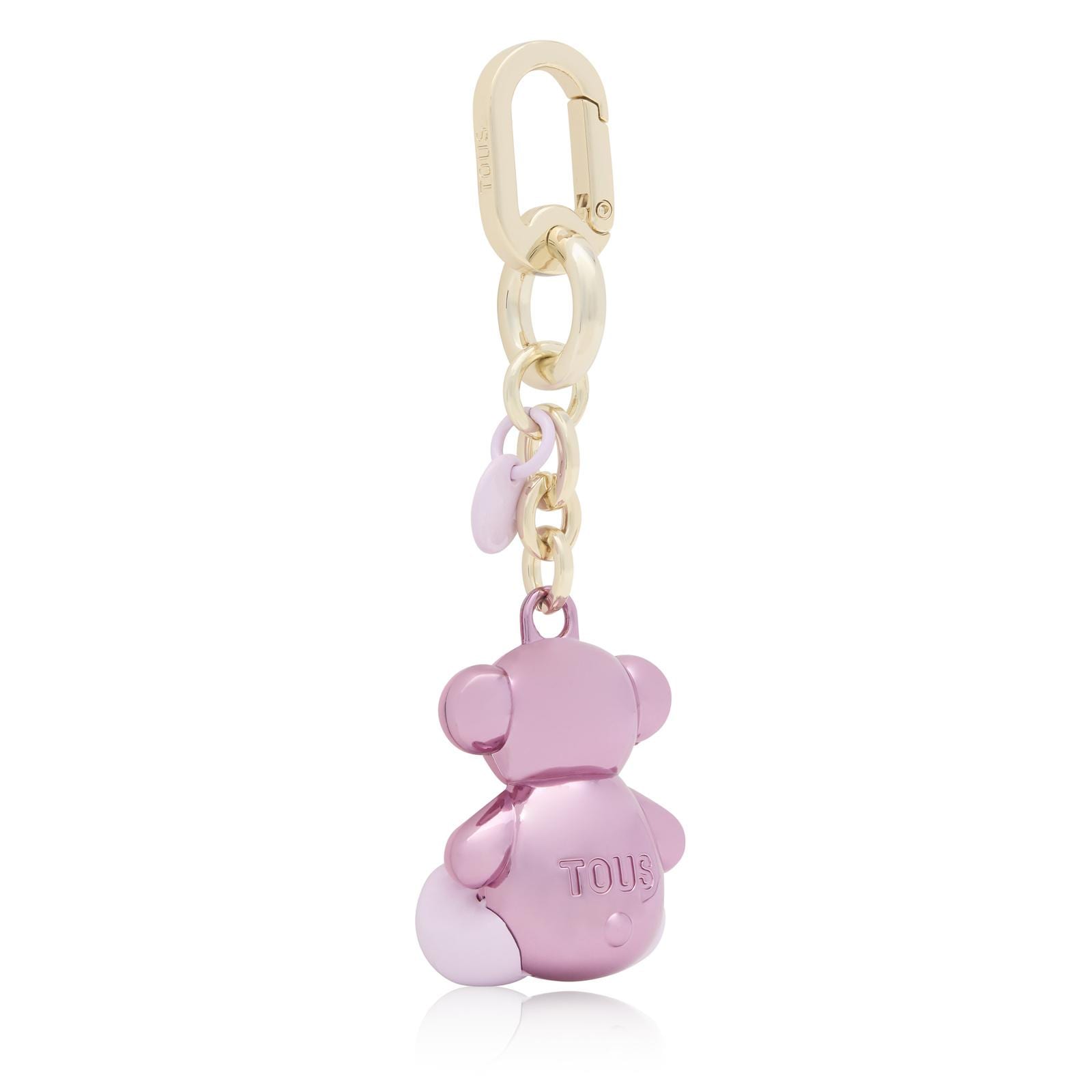 Llavero Metal de color rosa con forma de oso Bold Bear.