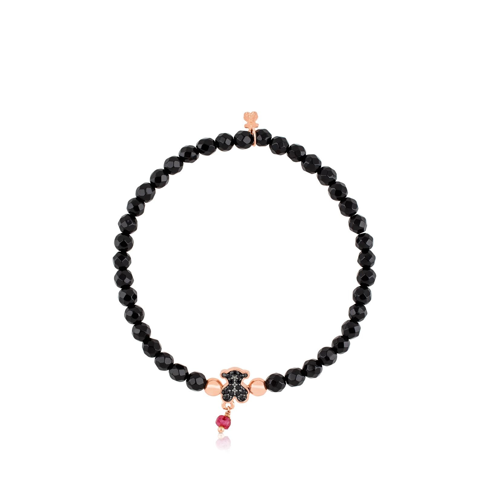 Pulsera Motif de Plata Vermeil rosa