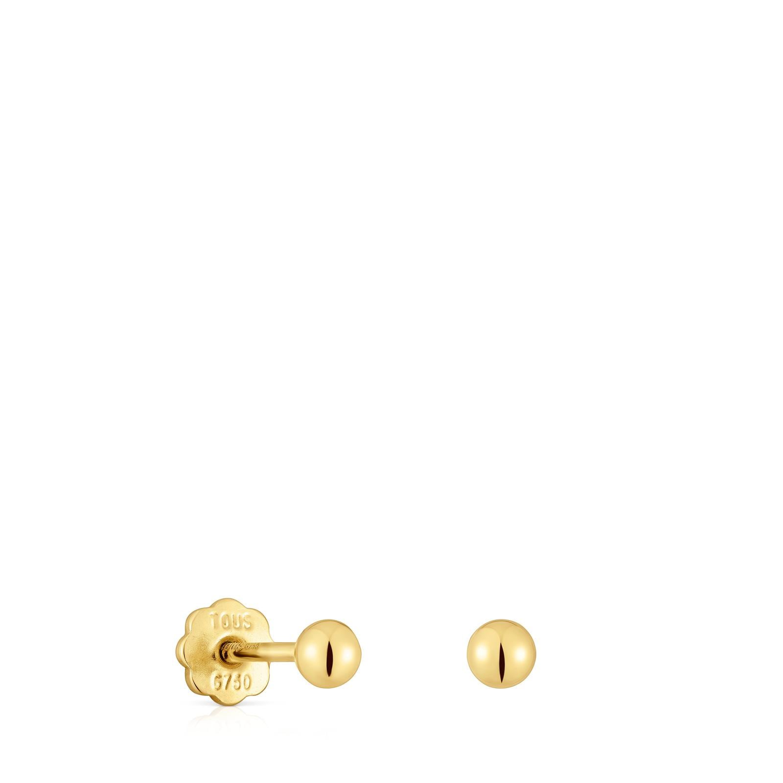 Pendientes de oro 3 mm Basics